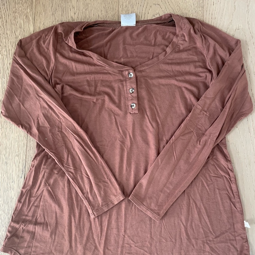 Jax & Lennon long sleeve Henley.
